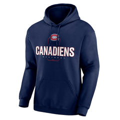 Montreal Canadiens Personalized Name & Number Midfielder Pullover Hoodie - Navy | US 202441182