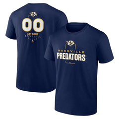 Nashville Predators Personalized Name & Number Midfielder T-Shirt - Navy | US 202441188