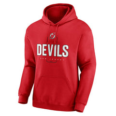 New Jersey Devils Personalized Name & Number Midfielder Pullover Hoodie - Red | US 202441192