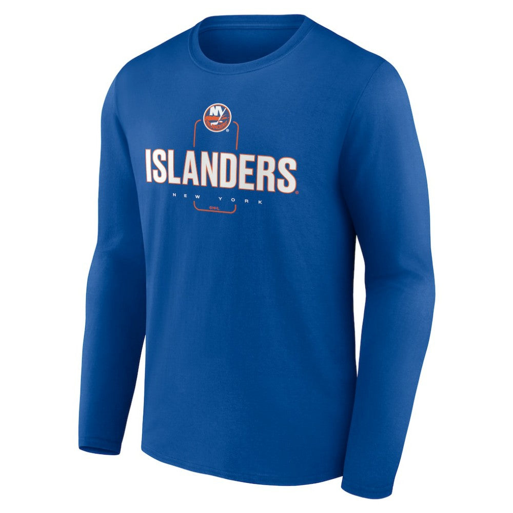 New York Islanders Personalized Name & Number Midfielder Long Sleeve T-Shirt - Royal | US 202441196