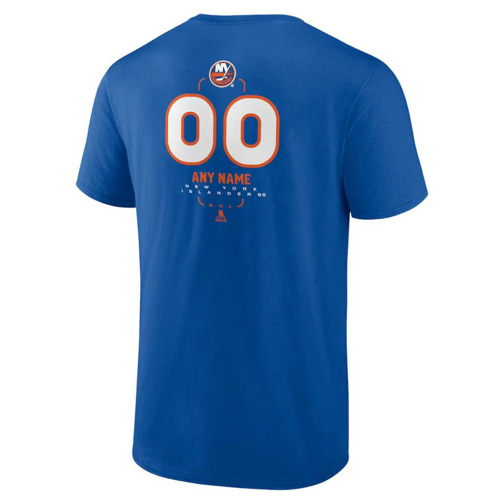New York Islanders Personalized Name & Number Midfielder T-Shirt - Royal | US 202441198