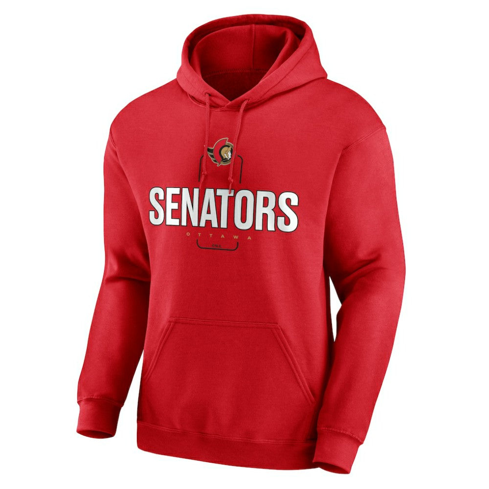 Ottawa Senators Personalized Name & Number Midfielder Pullover Hoodie - Red | US 202441207