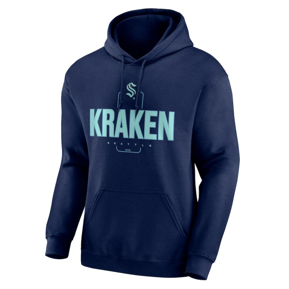 Seattle Kraken Personalized Name & Number Midfielder Pullover Hoodie - Deep Sea Blue | US 202441212