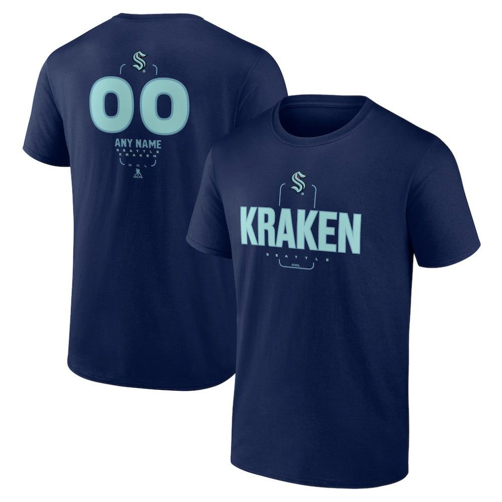 Seattle Kraken Personalized Name & Number Midfielder T-Shirt - Deep Sea Blue | US 202441213