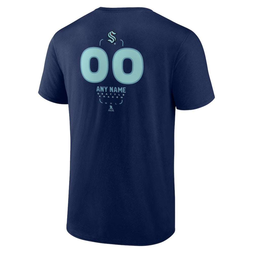 Seattle Kraken Personalized Name & Number Midfielder T-Shirt - Deep Sea Blue | US 202441213
