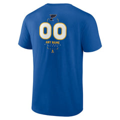 St. Louis Blues Personalized Name & Number Midfielder T-Shirt - Blue | US 202441218
