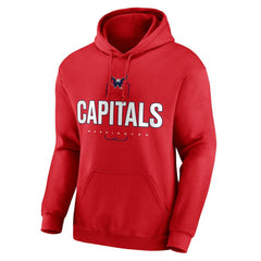 Washington Capitals Personalized Name & Number Midfielder Pullover Hoodie - Red | US 202441222