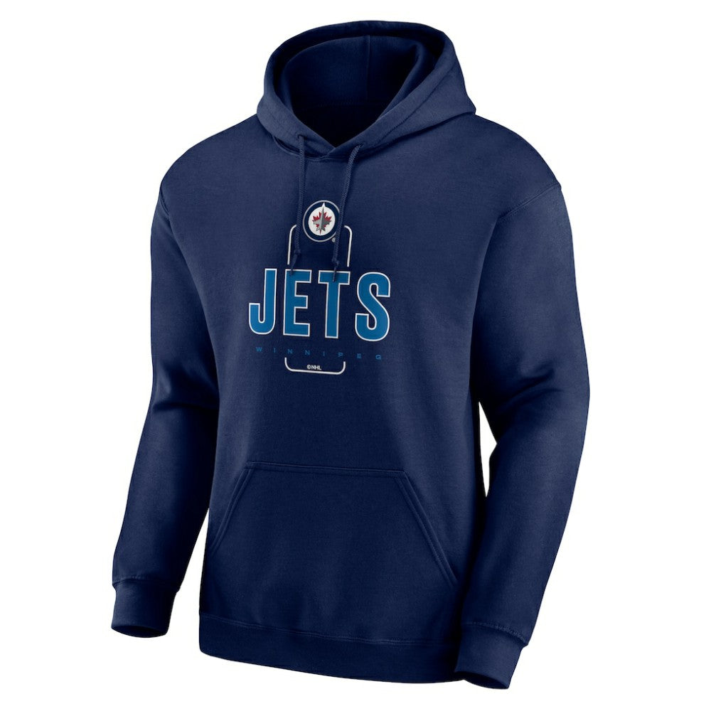 Winnipeg Jets Personalized Name & Number Midfielder Pullover Hoodie - Navy | US 202441227
