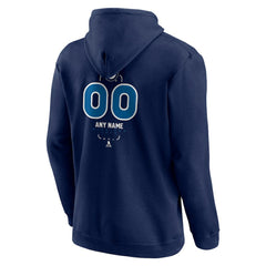 Winnipeg Jets Personalized Name & Number Midfielder Pullover Hoodie - Navy | US 202441227