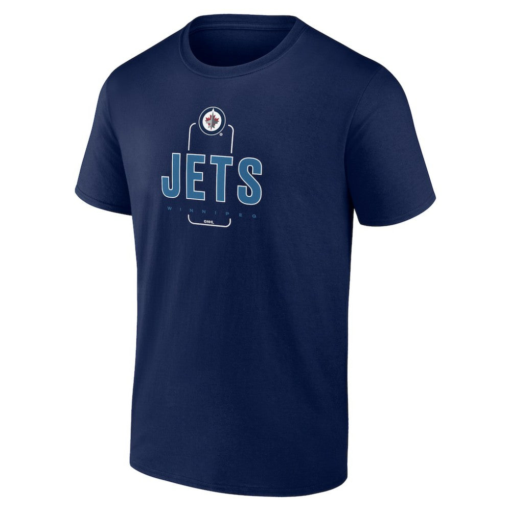 Winnipeg Jets Personalized Name & Number Midfielder T-Shirt - Navy | US 202441228