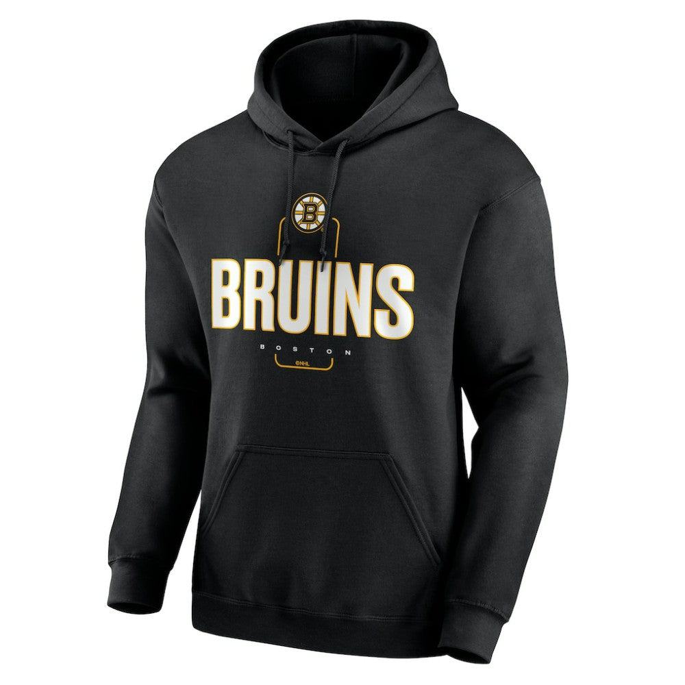 Boston Bruins Personalized Name & Number Midfielder Pullover Hoodie - Black | US 202441336