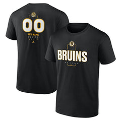 Boston Bruins Personalized Name & Number Midfielder T-Shirt - Black | US 202441337