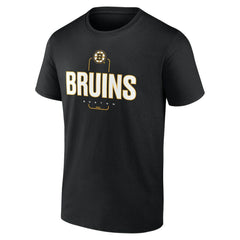 Boston Bruins Personalized Name & Number Midfielder T-Shirt - Black | US 202441337