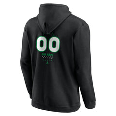 Dallas Stars Personalized Name & Number Midfielder Pullover Hoodie - Black | US 202441351