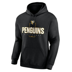 Pittsburgh Penguins Personalized Name & Number Midfielder Pullover Hoodie - Black | US 202441376