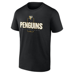 Pittsburgh Penguins Personalized Name & Number Midfielder T-Shirt - Black | US 202441377