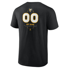 Pittsburgh Penguins Personalized Name & Number Midfielder T-Shirt - Black | US 202441377