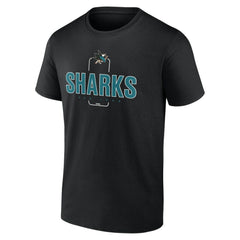 San Jose Sharks Personalized Name & Number Midfielder T-Shirt - Black | US 202441382