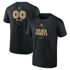 Vegas Golden Knights Personalized Name & Number Midfielder T-Shirt - Black | US 202441387