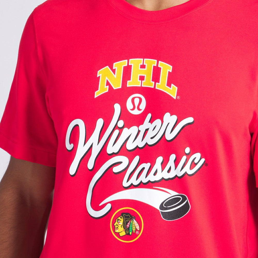 Chicago Blackhawks lululemon 2025 NHL Winter Classic Soft Jersey T-Shirt - True Red | US 202444968