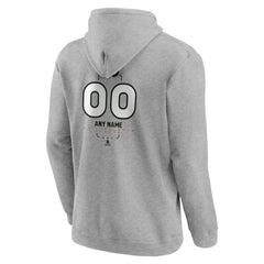 Philadelphia Flyers Personalized Name & Number Midfielder Pullover Hoodie - Gray | US 202447074