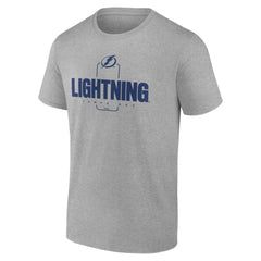 Tampa Bay Lightning Personalized Name & Number Midfielder T-Shirt - Gray | US 202447085