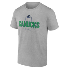Vancouver Canucks Personalized Name & Number Midfielder T-Shirt - Gray | US 202447095