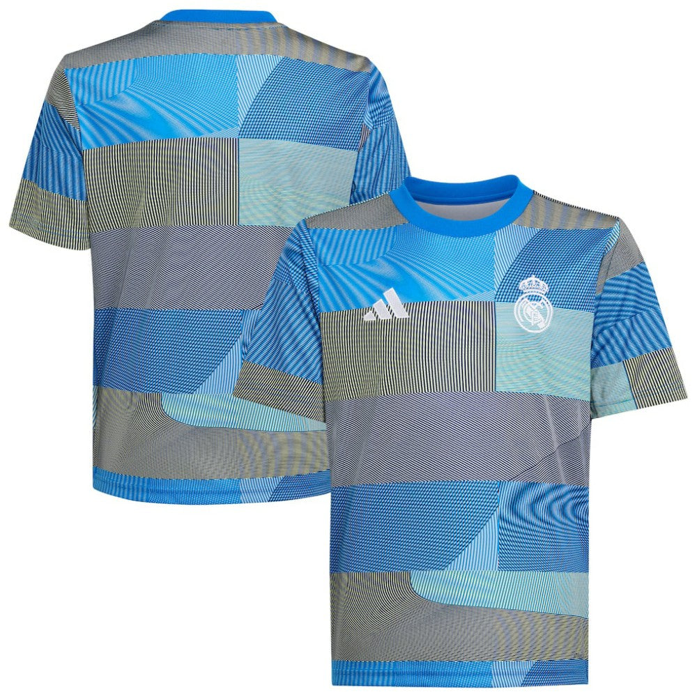 Real Madrid Youth 2025/26 Pre-Match AEROREADY Top Blue - Adidas for sale