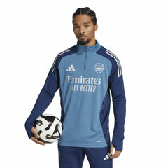 Arsenal 2025/26 AEROREADY Raglan Quarter-Zip Training Top Light Blue - Adidas on sale
