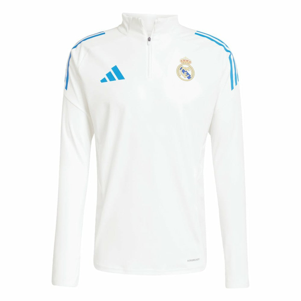 Real Madrid 2025/26 AEROREADY Raglan Quarter-Zip Training Top White - Adidas online