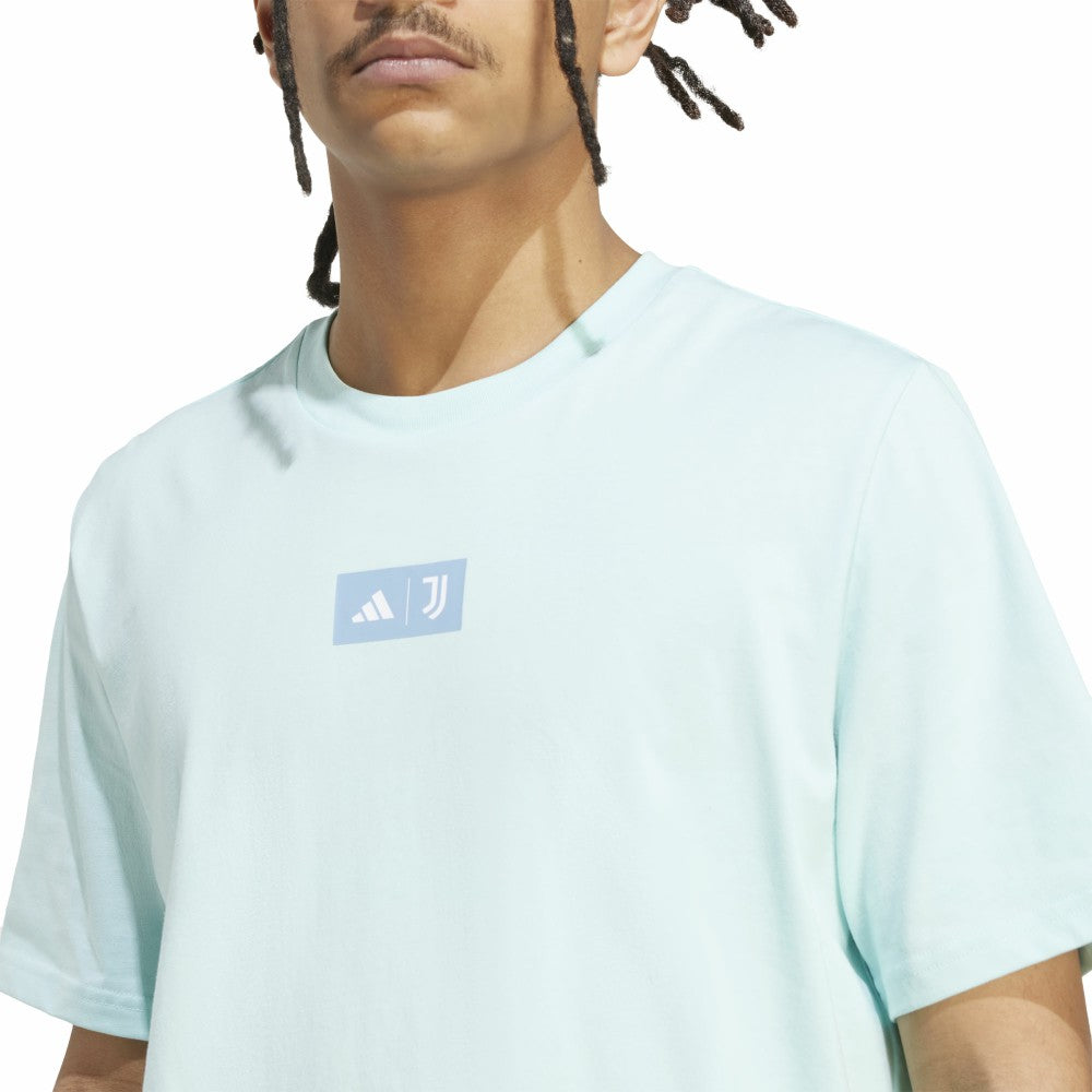 Juventus Jersey Hook T-Shirt Aqua - Adidas cheap