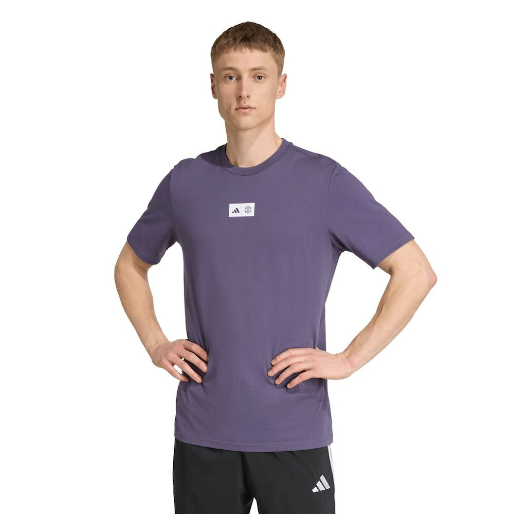 Manchester United Jersey Hook T-Shirt Purple - Adidas on sale
