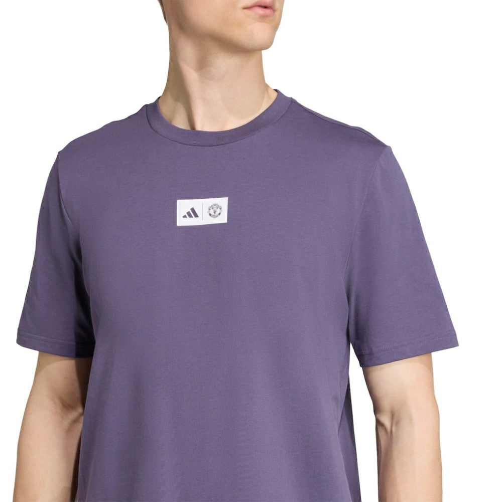 Manchester United Jersey Hook T-Shirt Purple - Adidas on sale