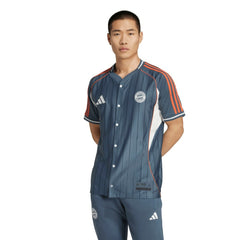 Bayern Munich US Pack Full-Button Baseball Jersey Gray - Adidas on sale