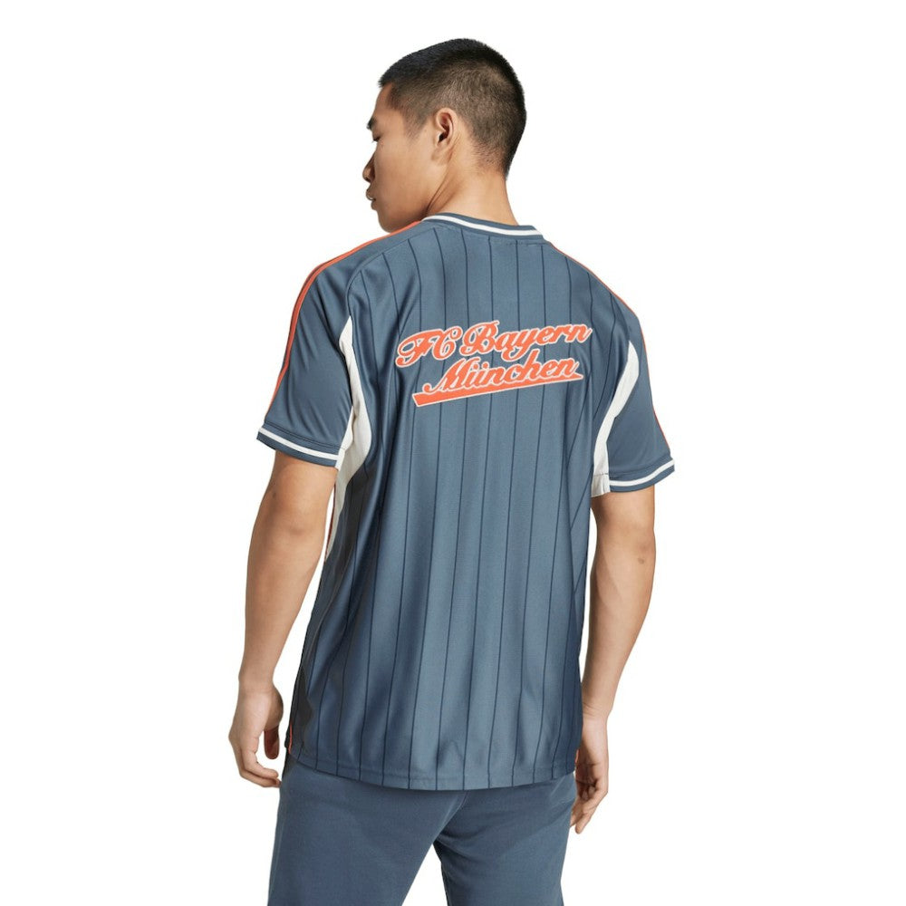 Bayern Munich US Pack Full-Button Baseball Jersey Gray - Adidas on sale