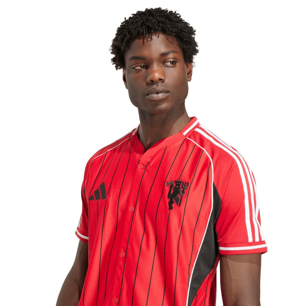 Manchester United US Pack Full-Button Baseball Jersey Red - Adidas sale