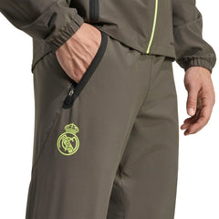 Real Madrid 2025/26 Tiro Vis Tech AEROREADY Travel Pants Olive - Adidas cheap