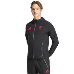 Liverpool 2025/26 Tiro Vis Tech Travel Jacket Black - Adidas for sale