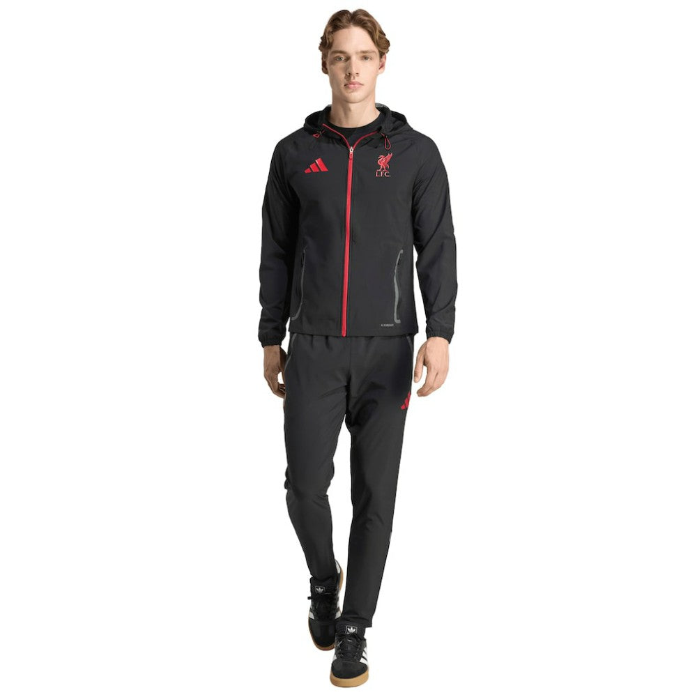Liverpool 2025/26 Tiro Vis Tech Travel Jacket Black - Adidas for sale