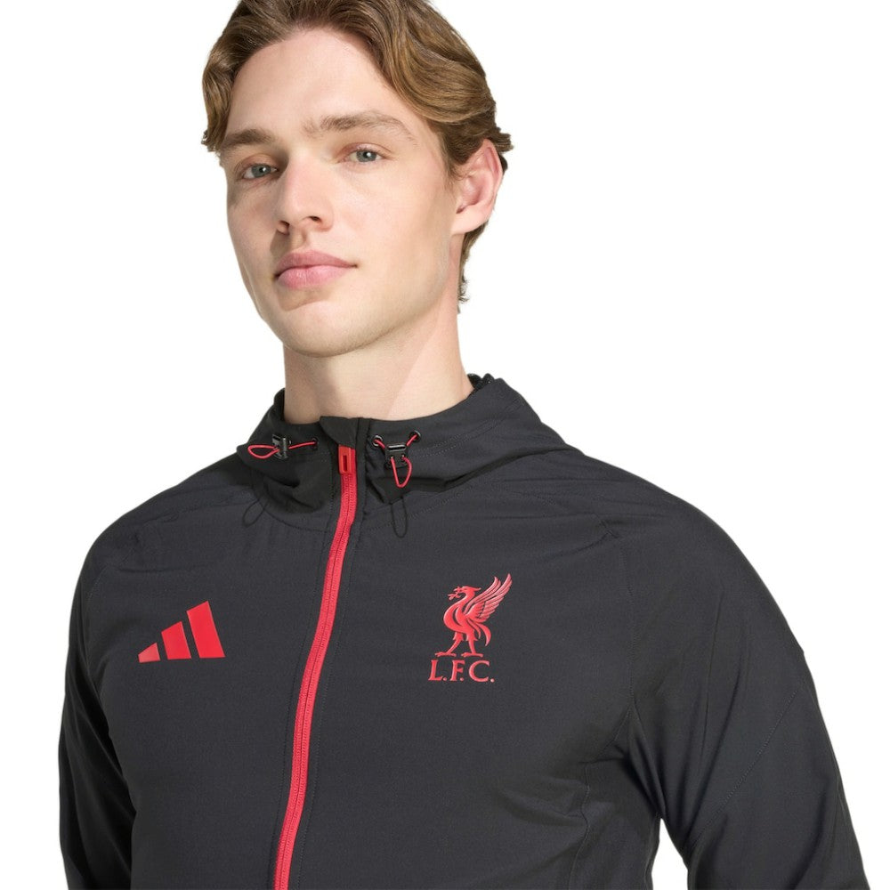 Liverpool 2025/26 Tiro Vis Tech Travel Jacket Black - Adidas for sale