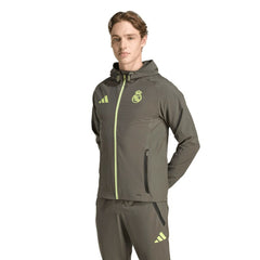 Real Madrid 2025/26 Tiro Vis Tech Travel Jacket Olive - Adidas sale