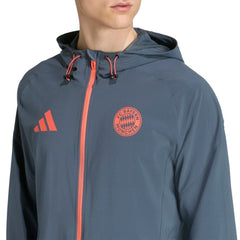 Bayern Munich 2025/26 Tiro Vis Tech Travel Jacket Gray - Adidas outlet