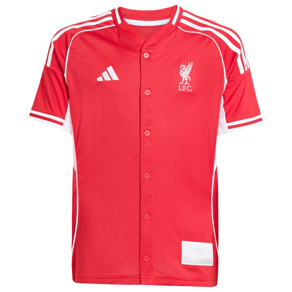 Liverpool Youth Full-Button Baseball Jersey Red - Adidas online