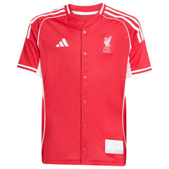 Liverpool Youth Full-Button Baseball Jersey Red - Adidas online