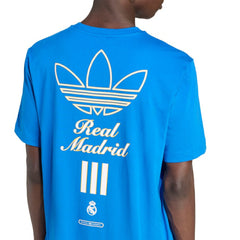 Real Madrid Terrace Icons Collection Graphic T-Shirt Blue - Adidas on sale