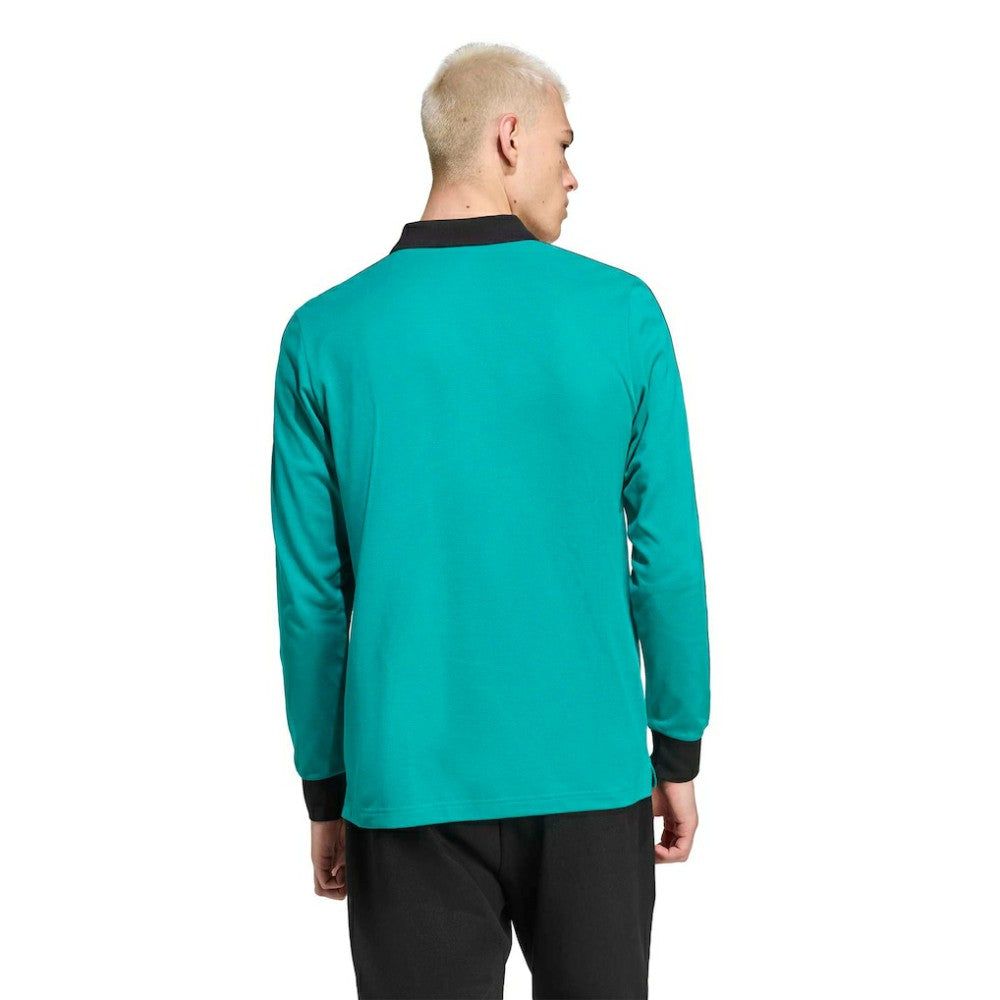 Liverpool Terrace Icons Long Sleeve Polo Green - Adidas on sale