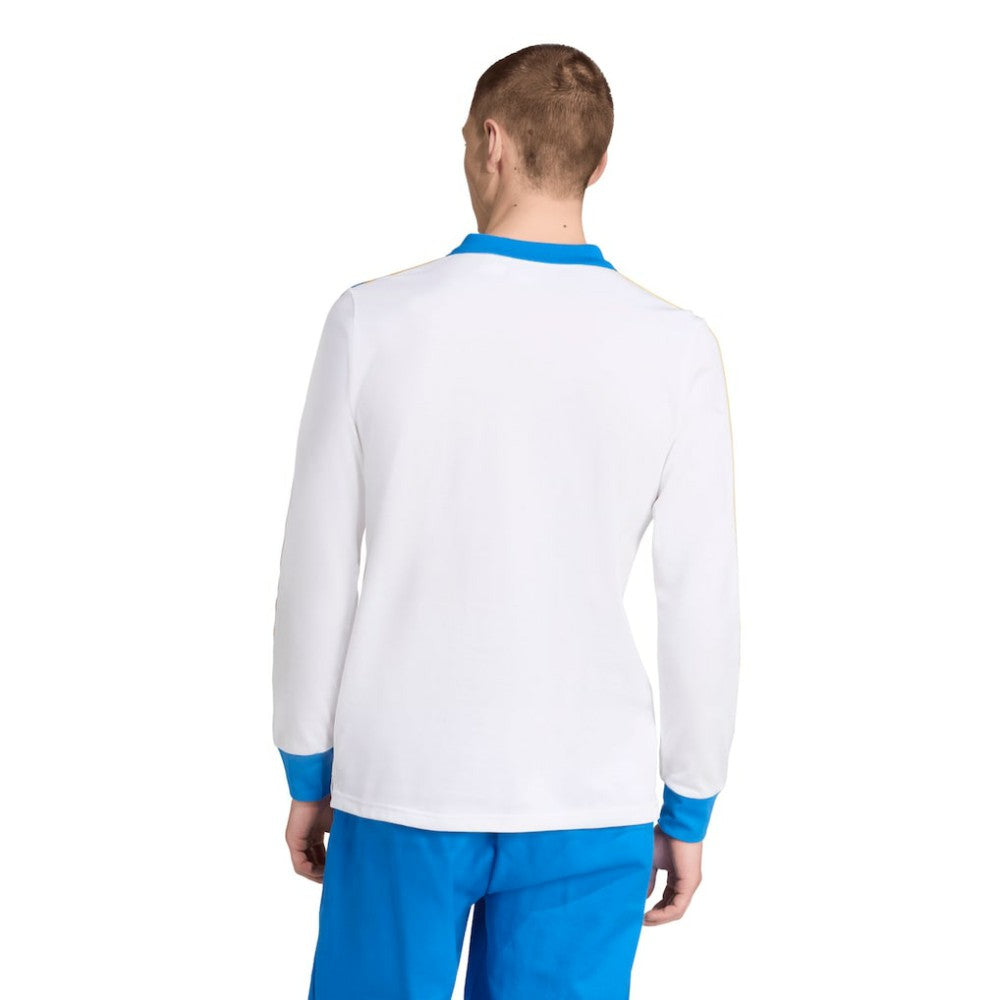 Real Madrid Terrace Icons Long Sleeve Polo White - Adidas discount
