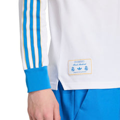 Real Madrid Terrace Icons Long Sleeve Polo White - Adidas discount