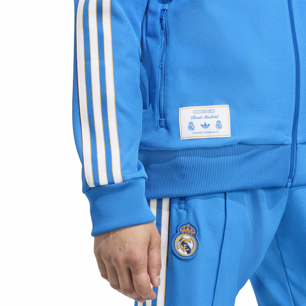 Real Madrid Terrace Icons Full-Zip Track Jacket Blue - Adidas for sale