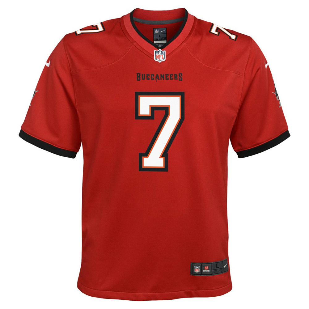 Bucky Irving Tampa Bay Buccaneers Youth Game Jersey - Red Jerseys